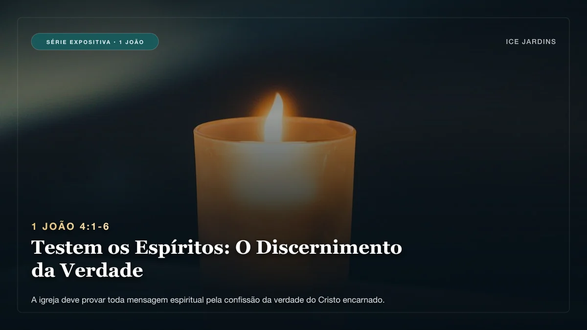 1 João 4:1-6 - Testem os Espíritos: O Discernimento da Verdade