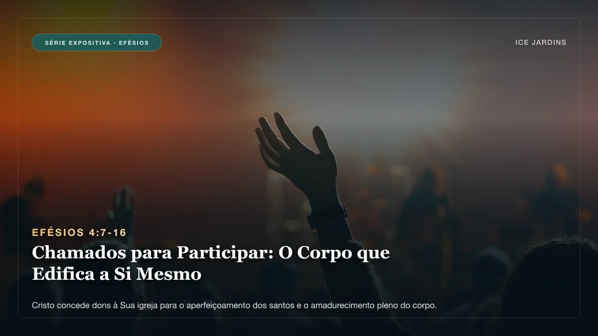 Efésios 4:7-16 - Chamados para Participar: O Corpo que Edifica a Si Mesmo