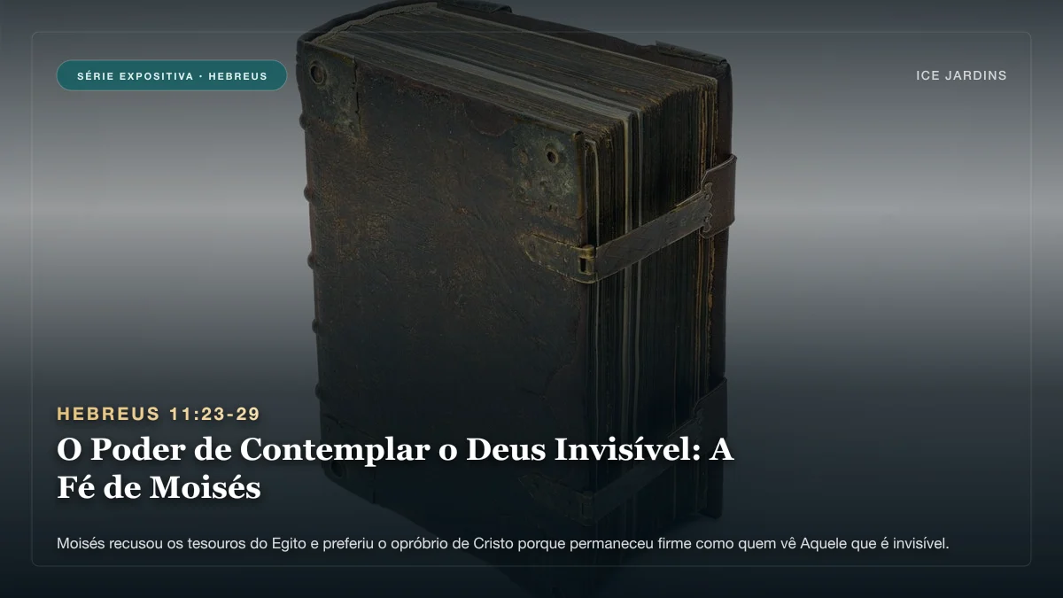 Hebreus 11:23-29 - O Poder de Contemplar o Deus Invisível: A Fé de Moisés