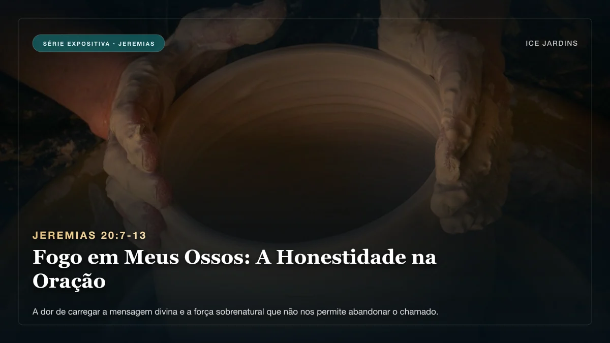 Jeremias 20:7-13 - Fogo em Meus Ossos: A Honestidade na Oração