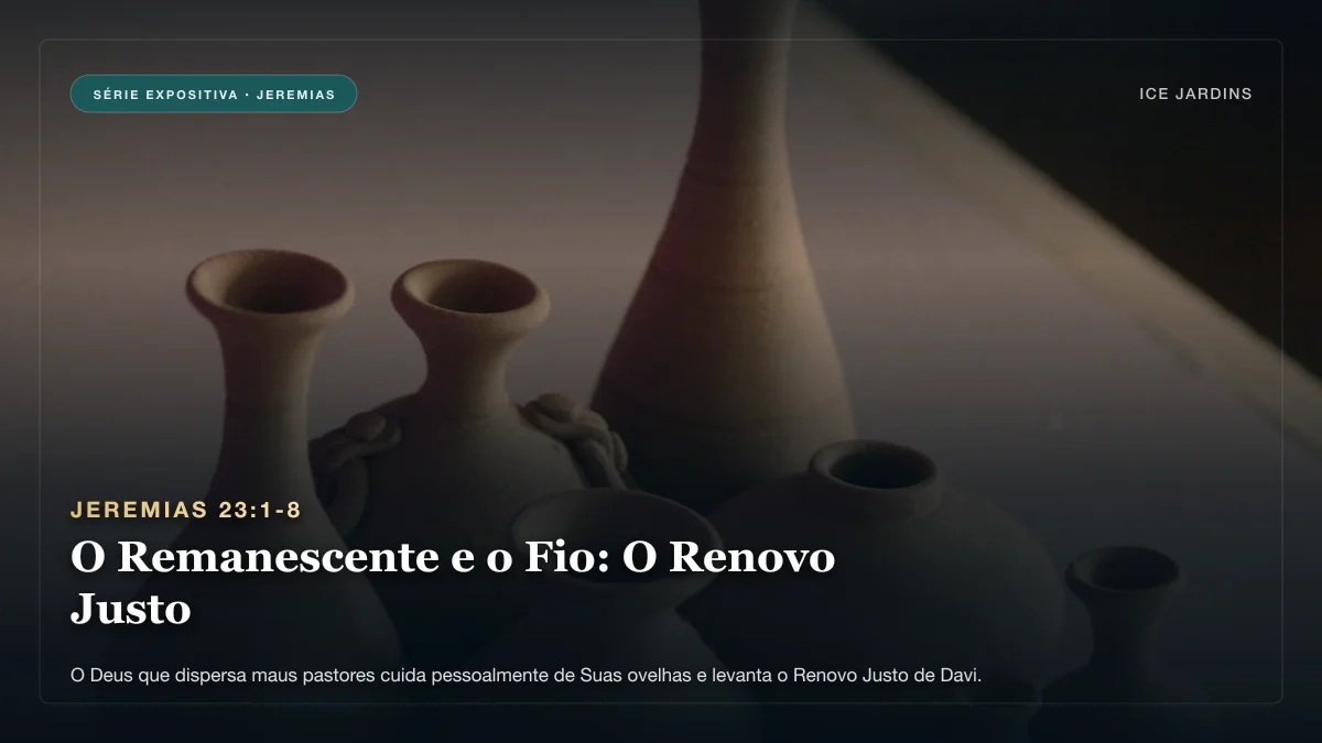 Jeremias 23:1-8 - O Remanescente e o Fio: O Renovo Justo