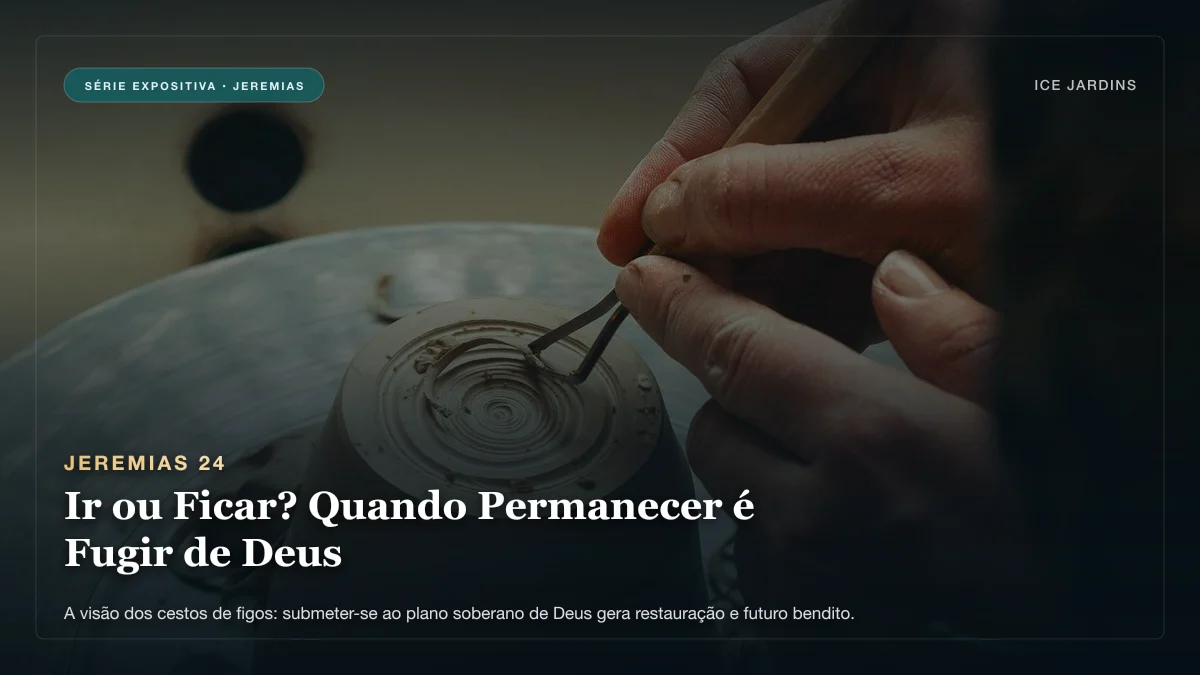 Jeremias 24 - Ir ou Ficar? Quando Permanecer é Fugir de Deus