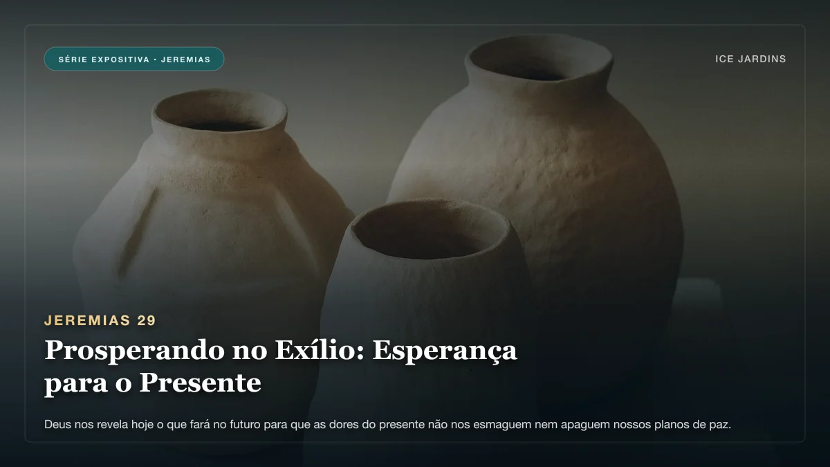 Jeremias 29 - Prosperando no Exílio: Esperança para o Presente