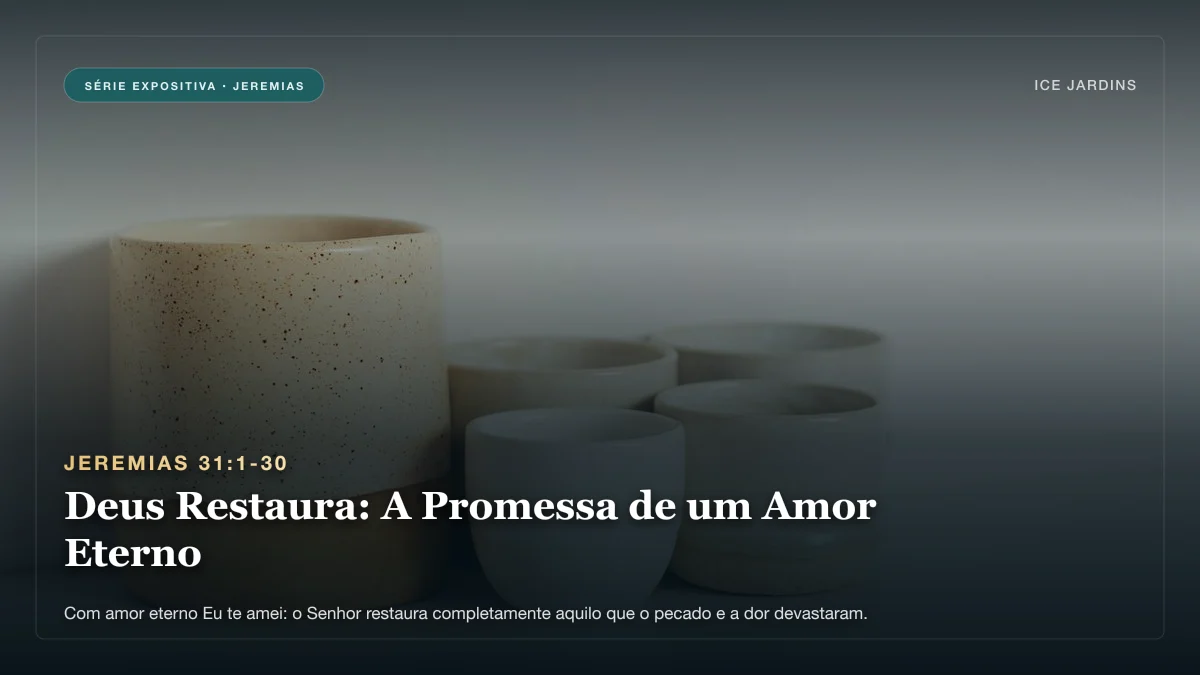 Jeremias 31:1-30 - Deus Restaura: A Promessa de um Amor Eterno