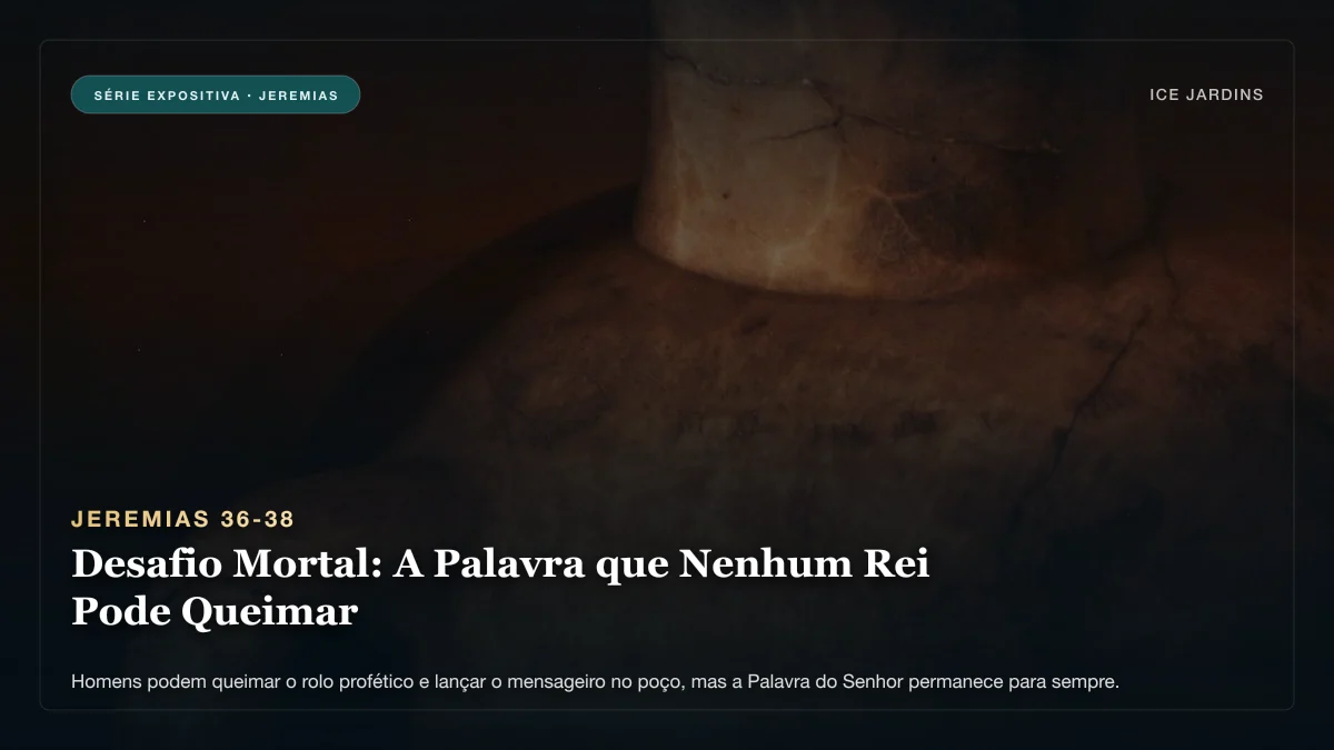 Jeremias 36-38 - Desafio Mortal: A Palavra que Nenhum Rei Pode Queimar