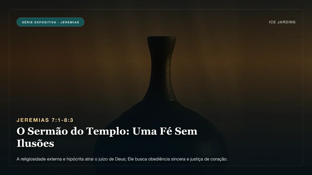 Jeremias 7:1-8:3 - O Sermão do Templo: Uma Fé Sem Ilusões