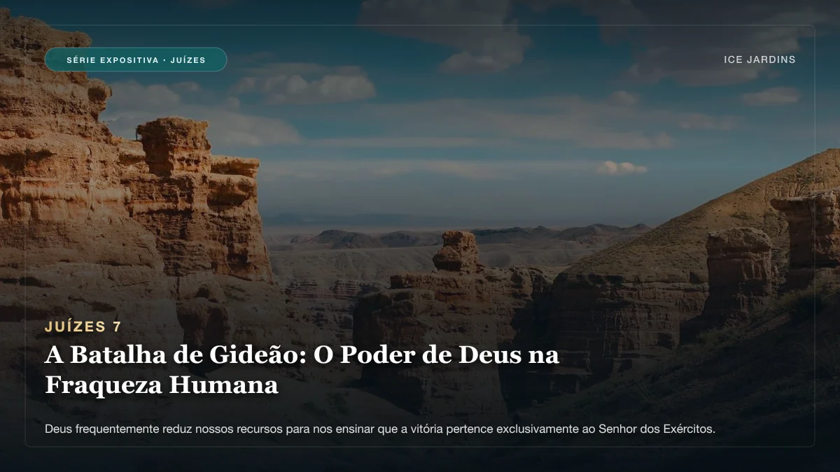 Juízes 7 - A Batalha de Gideão: O Poder de Deus na Fraqueza Humana