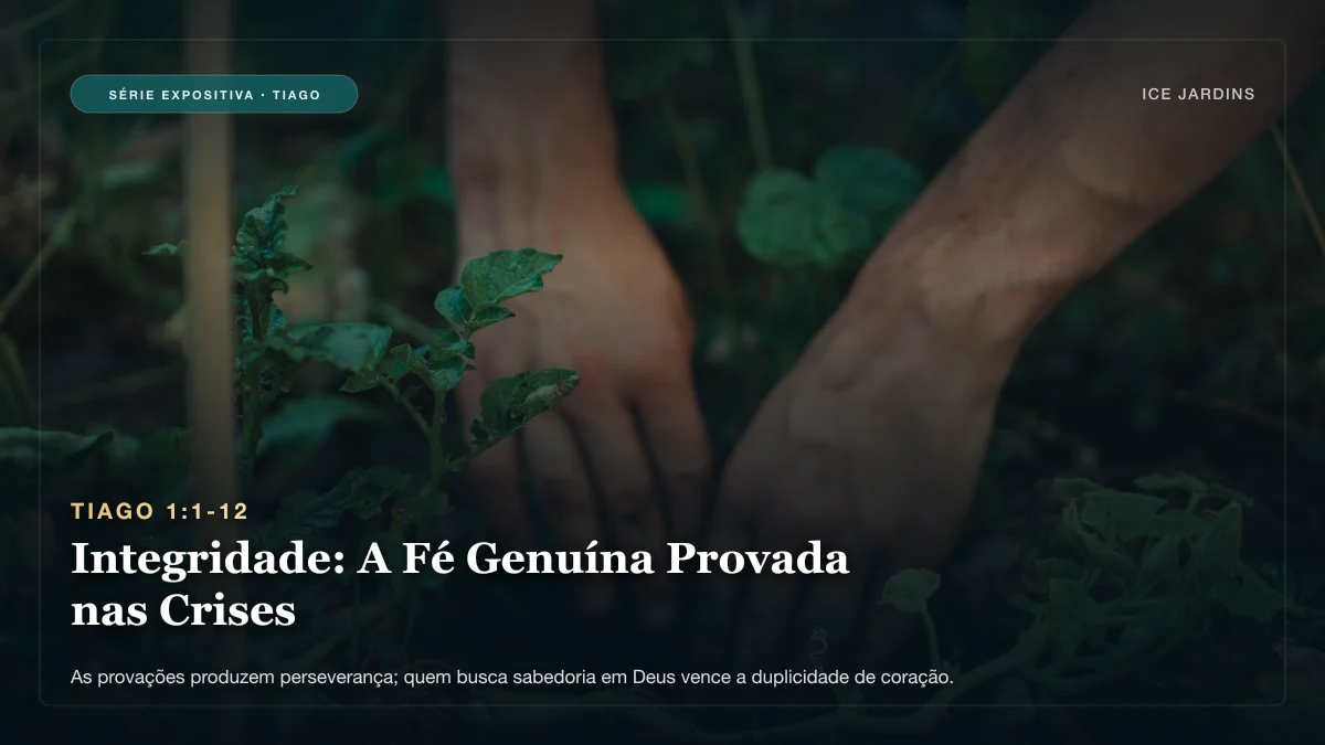 Tiago 1:1-12 - Integridade: A Fé Genuína Provada nas Crises