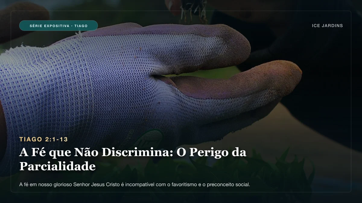 Tiago 2:1-13 - A Fé que Não Discrimina: O Perigo da Parcialidade