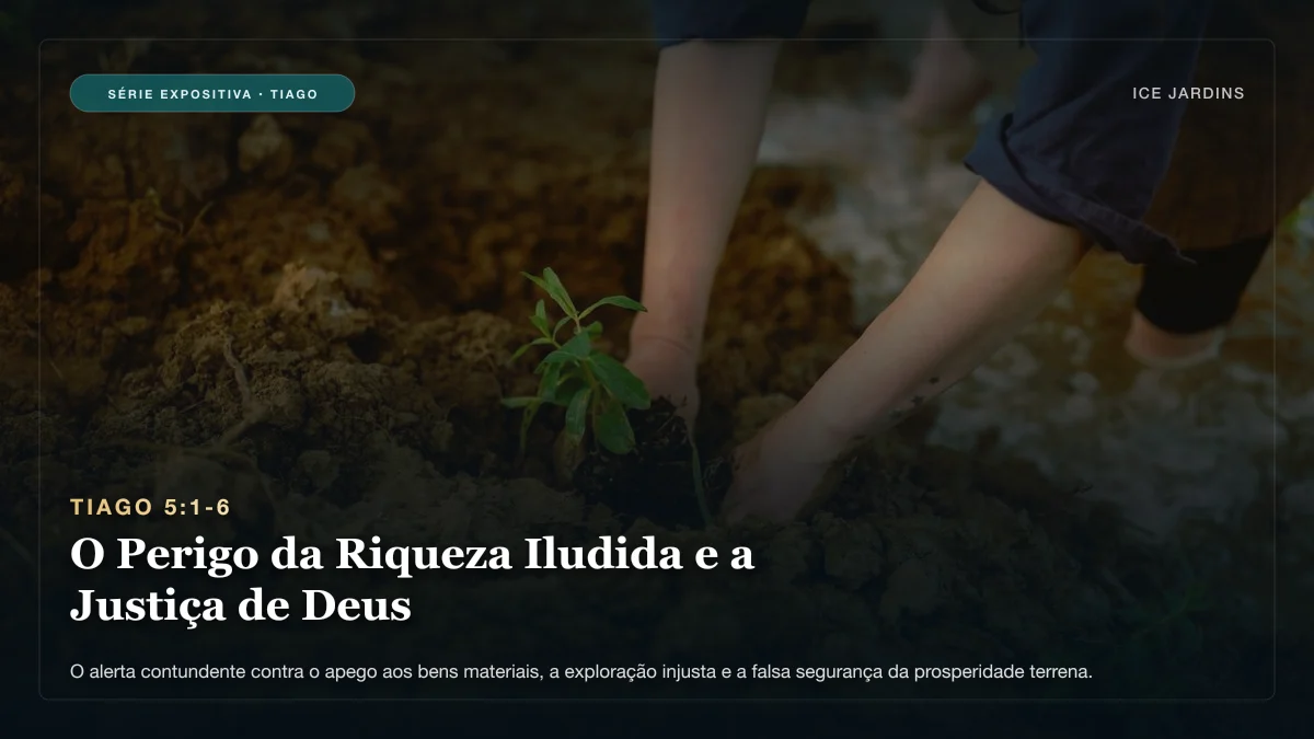 Tiago 5:1-6 - O Perigo da Riqueza Iludida e a Justiça de Deus