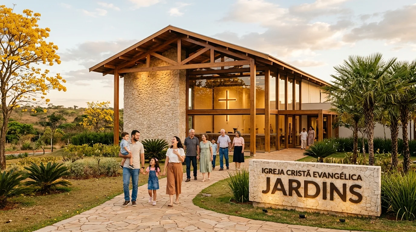 Concepção artística do futuro templo da ICE Jardins no Jardim Botânico, Brasília - DF